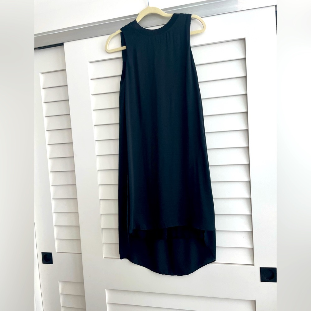 NWT Rachel Roy Sleeveless Knee Length Black Dress Size S
